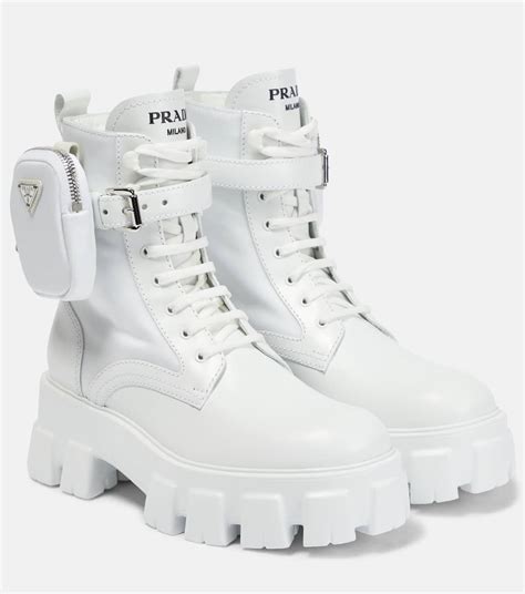 white monolith prada boots|prada monolith boots review.